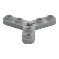 Technic Plate Rotor 3 Blade with Smooth Ends and 6 Studs (Propeller) Light Bluish Gray