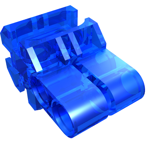 Technic Modular Connector in Transparent-Dunkelblau