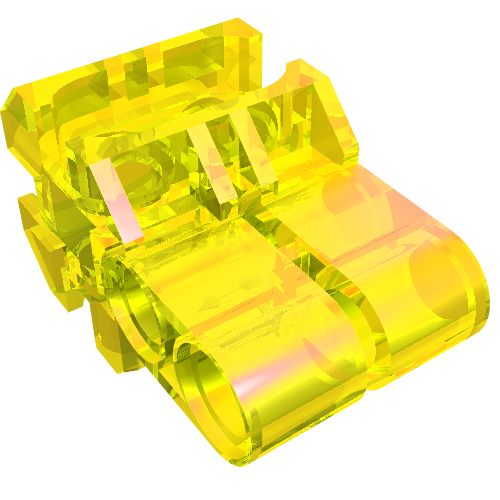 Technic Modular Connector Transparent-Gelb