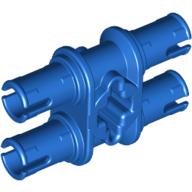 Technic Pin Double with Axle Hole Blue