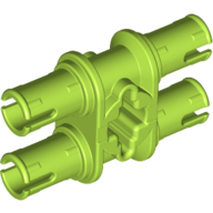 Technic Pin Double with Axle Hole Lime