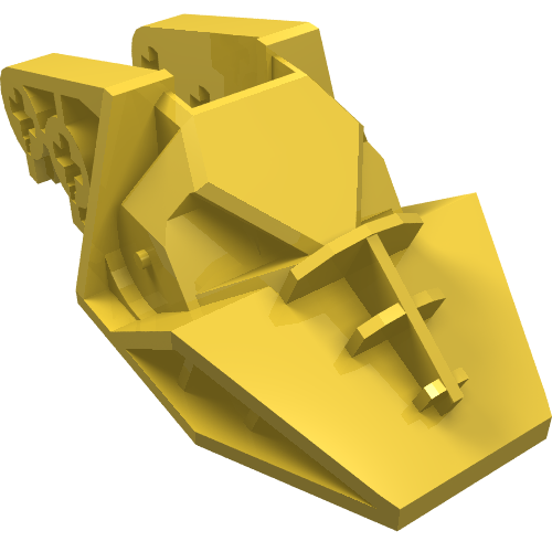 Technic Block 3 × 6 × 1 & 2/3 Yellow