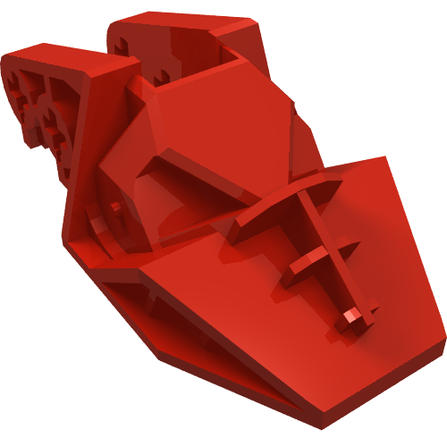 Technic Block 3 × 6 × 1 & 2/3 Red