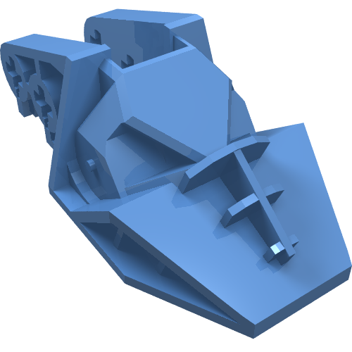 Technic Block 3 × 6 × 1 & 2/3 Medium Blue