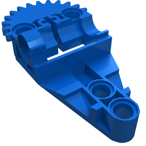 Technic Gearbox Half Blue