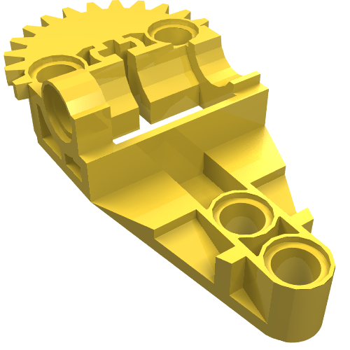 Technic Gearbox Half Gelb