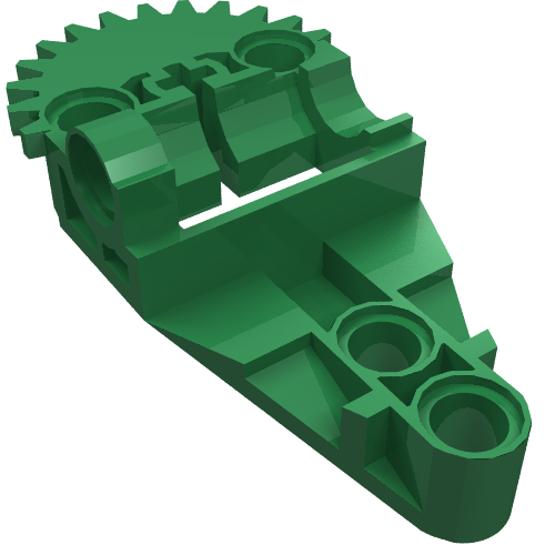 Technic Gearbox Half Green
