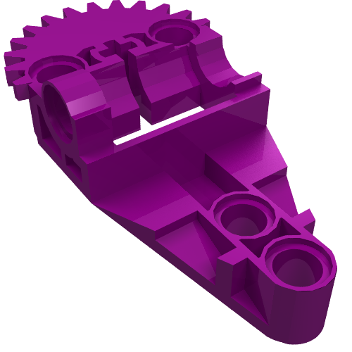 Technic Gearbox Half Purple