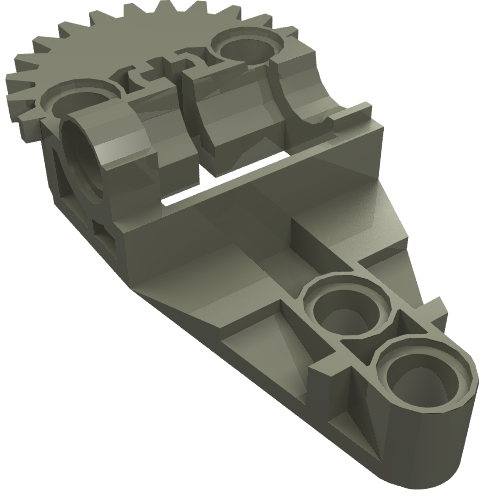 Technic Gearbox Half Dark Gray