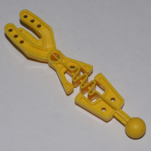 Large Figure Skeletal, Arm Forked with Flexible Center and Ball Joint Gelb