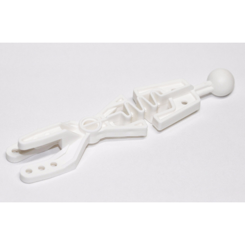 Large Figure Skeletal, Arm Forked with Flexible Center and Ball Joint White