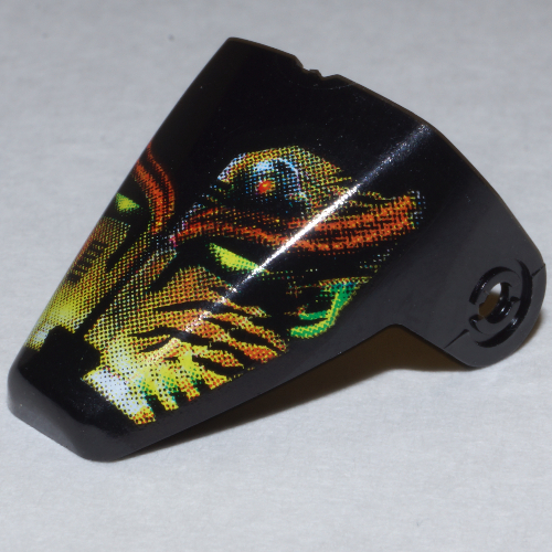 Large Figure Visor / Limb Cover, Armour with Amazon / Jungle Print Black