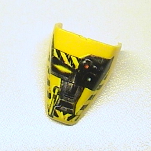Large Figure Visor / Limb Cover, Armour with Jet / Judge Print Yellow
