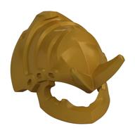 Helmet Ninja, Samurai with Horns Pearl Gold