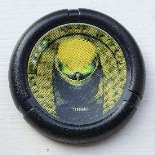 Large Figure Throwing Disk, Bionicle Mask Miru Print Schwarz