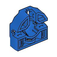 Technic Pin Connector Block 3 × 3 × 1 Blau