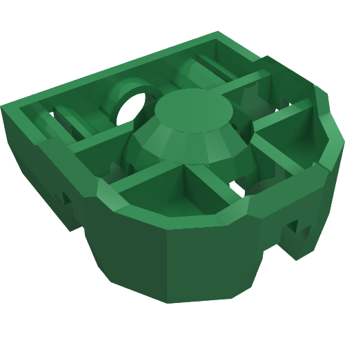 Technic Pin Connector Block 3 × 3 × 1 Green