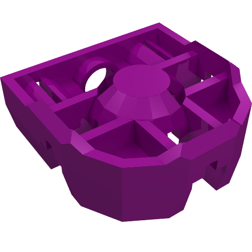 Technic Pin Connector Block 3 × 3 × 1 Lila