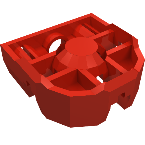 Technic Pin Connector Block 3 × 3 × 1 Rot