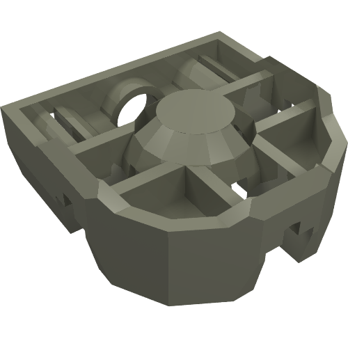 Technic Pin Connector Block 3 × 3 × 1 Dark Gray