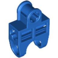 Technic Axle Connector 2 × 3 with Ball Socket, Open Sides Blue