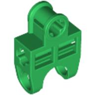 Technic Axle Connector 2 × 3 with Ball Socket, Open Sides Green