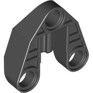Technic Connector Block 3 × 3 Triangular with Axle, and Pin Hole Schwarz