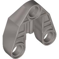 Technic Connector Block 3 × 3 Triangular with Axle, and Pin Hole Pearl Light Gray
