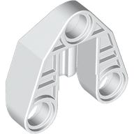 Technic Connector Block 3 × 3 Triangular with Axle, and Pin Hole Weiß