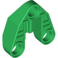 Technic Connector Block 3 × 3 Triangular with Axle, and Pin Hole Green