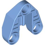 Technic Connector Block 3 × 3 Triangular with Axle, and Pin Hole Mittelblau
