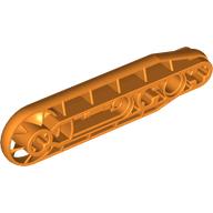 Technic Beam 1 × 7 with Fan Orange