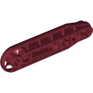 Technic Beam 1 × 7 with Fan Dark Red