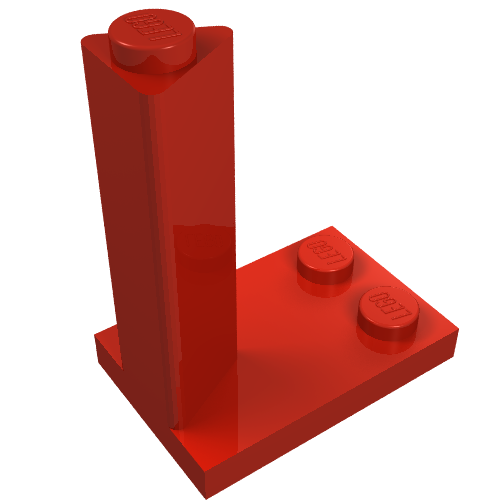Train Direction Switch - 4.5V 2 × 3 in Rot