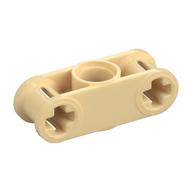 Technic Axle and Pin Connector Perpendicular 3L with Centre Pin Hole Tan