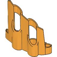 Technic Panel Fairing # 1 Large Short, Large Holes, Side A Medium Orange