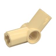 Technic Achse und Pin Verbinder abgewinkelt #4 - 135° Beige