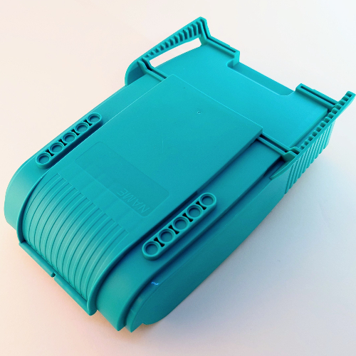 Packaging, Case, Bottom, Throwbot / Slizer 'Flying' Dunkeltürkis