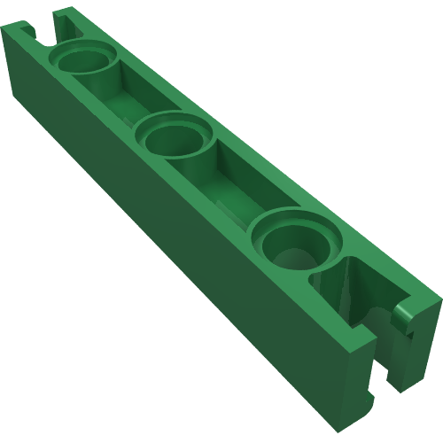 Znap Beam 7, 3 Holes Green