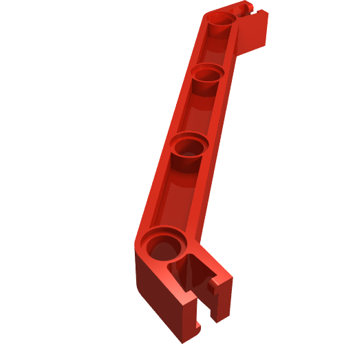 Znap Beam 11, 4 Holes, 2 Bends Red