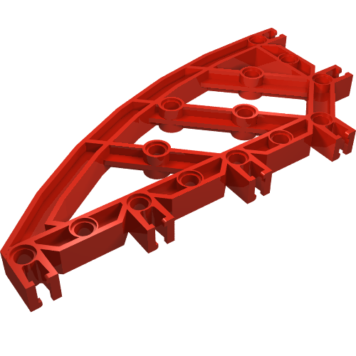 Znap Beam 16, 14 Holes, Curved Red