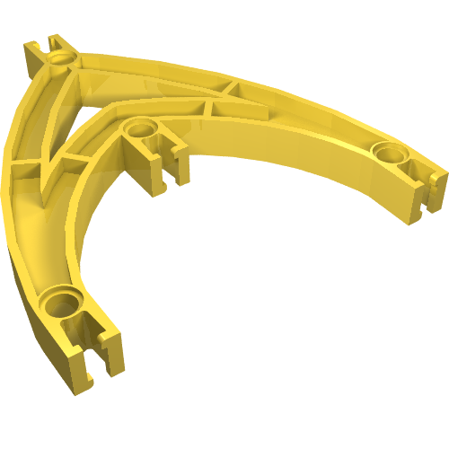 Znap Beam Double Curve 4 Holes Gelb