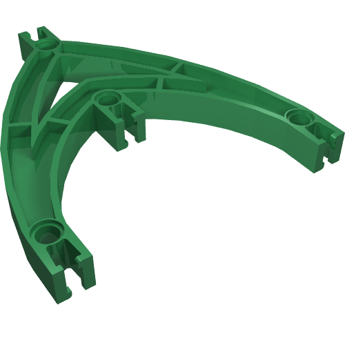 Znap Beam Double Curve 4 Holes Grün