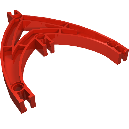 Znap Beam Double Curve 4 Holes Red