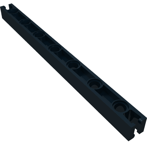 Znap Lochbalken 15, 7 Löcher Schwarz