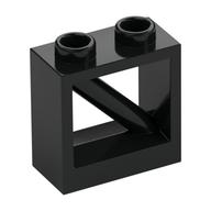 Zaun 1 × 2 × 1 2/3 mit 45° diagonaler Stange