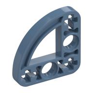 Technic Beam 3 × 3 L-Shape with Quarter Ellipse Thin Pearl Sand Blue