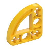 Technic Beam 3 × 3 L-Shape with Quarter Ellipse Thin Yellow