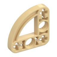 Technic Beam 3 × 3 L-Shape with Quarter Ellipse Thin Beige