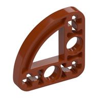 Technic Beam 3 × 3 L-Shape with Quarter Ellipse Thin Dark Orange